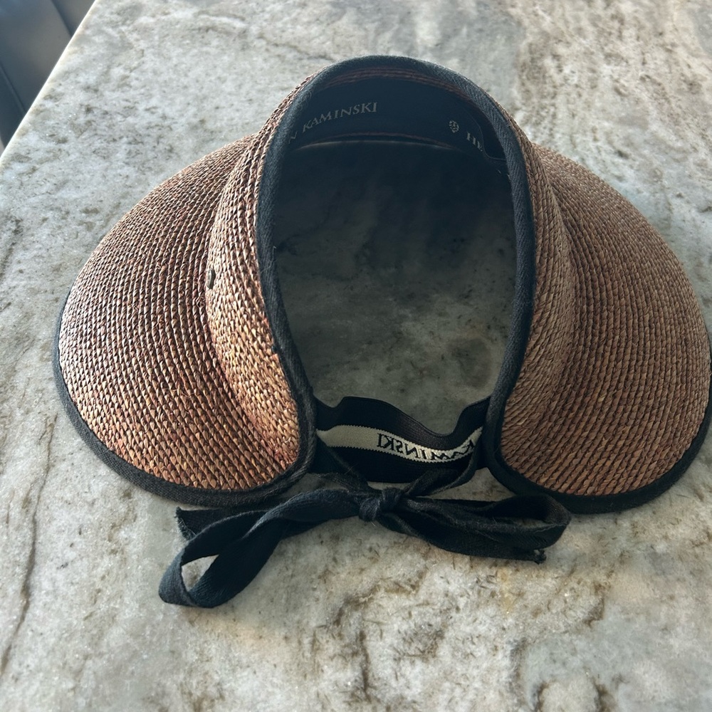 Helen Kaminski Tan Straw Visor - Picture 3 of 6